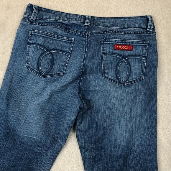 Vintage Sasson Women's Jeans Size 14 36x30 Straight Leg Hustle Blue Classic - Picture 13 of 16